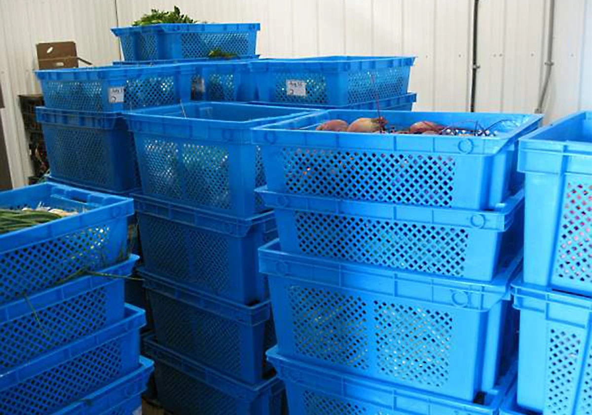 Plastic crates for vegetables Plastic crates for vegetables